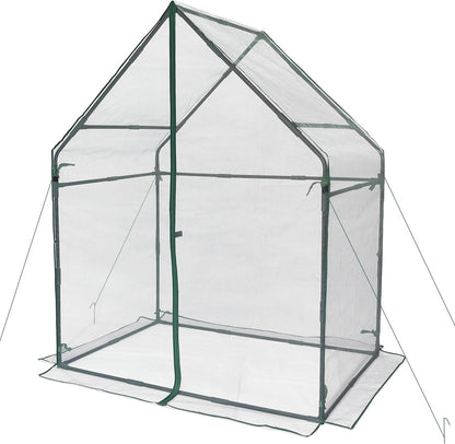 Gardzen Mini Greenhouse with Mesh Cover, Portable Outdoor Greenhouse, Enhanced Ventilation, Ideal