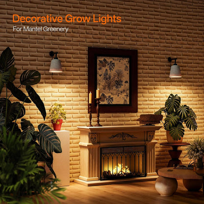 Bstrip Hanging Grow Lights for Indoor Plants, 25W Full Spectrum, 4H/9H/14H Timer, 3000K