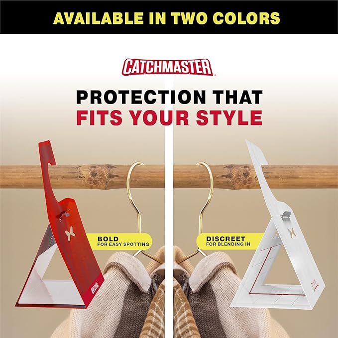 Catchmaster Clothes Moth Traps with Premium PheroGuard Technology – XL Hardwood Patterned