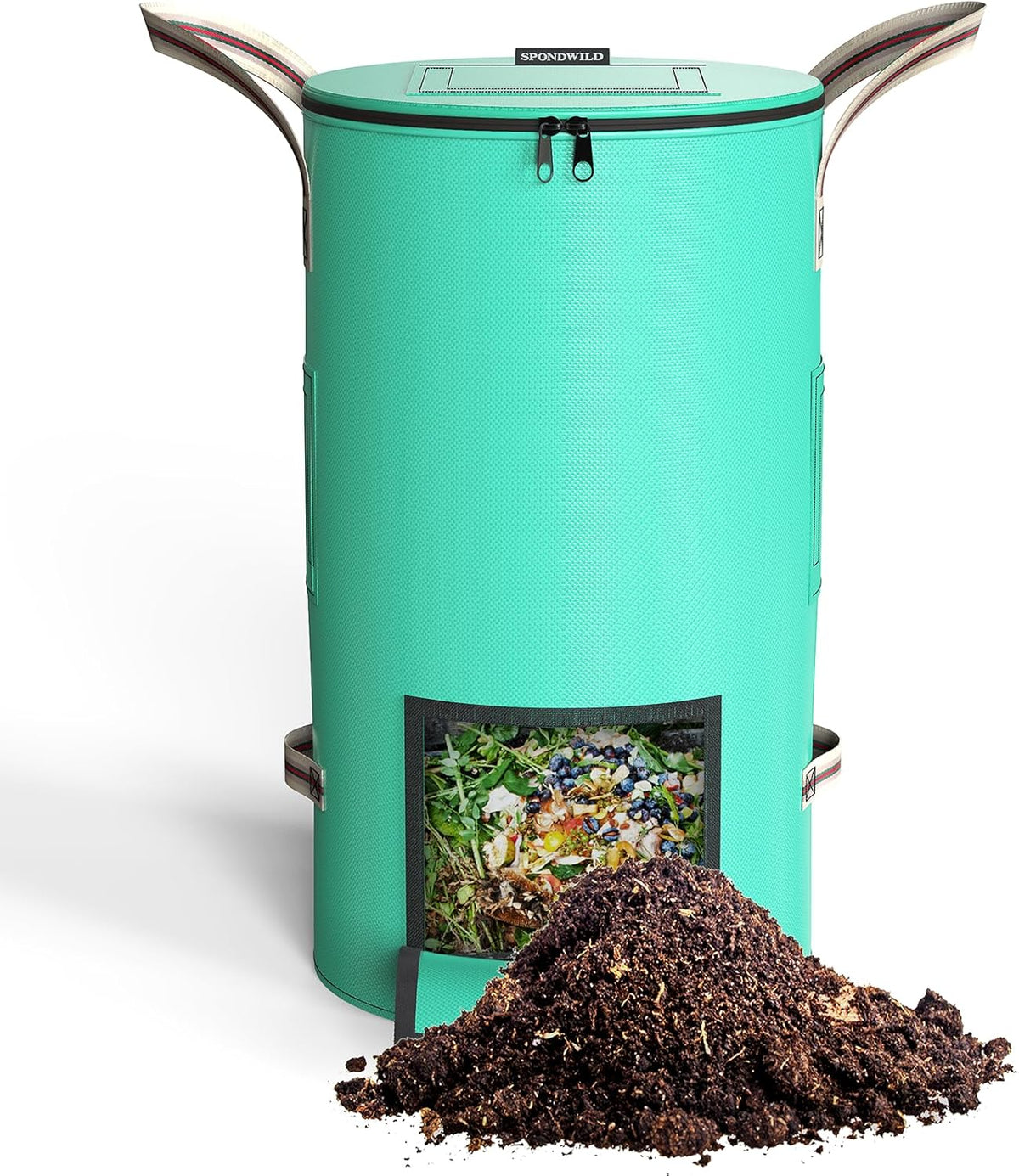 Reusable Garden Yard Waste Bag – 43 Gallon Breathable Thickened Reusable Lawn Bag, with 4 Handles