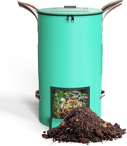 Reusable Garden Yard Waste Bag – 43 Gallon Breathable Thickened Reusable Lawn Bag, with 4 Handles
