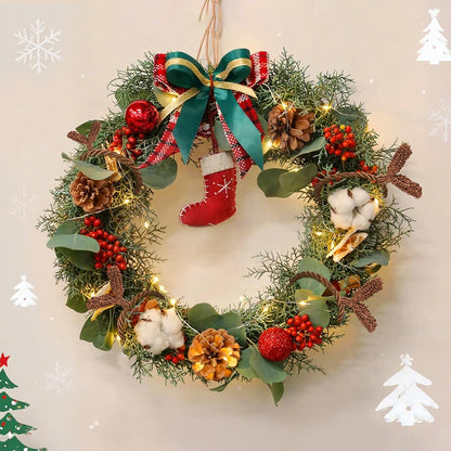 Christmas Garland Ties, 16Pcs 20in Garland Twist Ties for Banister, Reusable and Flexible
