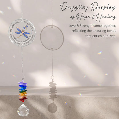 Memorial Suncatcher - Sympathy Gift for Loss of Loved One - Crystal Rainbow Maker - Bereavement