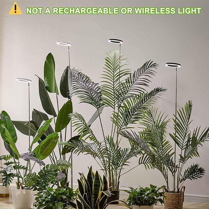 Plant Grow Light,yadoker LED Growing Light Full Spectrum for Indoor Plants,Height Adjustable
