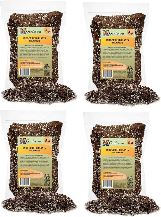 Gardenera Soil Mixture for Indoor Herb Planters - 10 Quart - Specially Blended Soil Mixture for