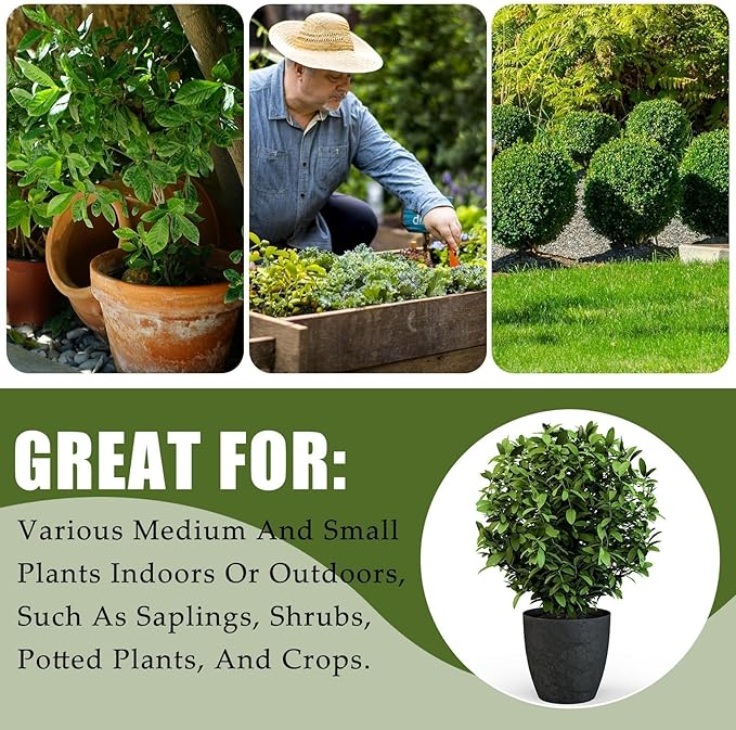 8 Pcs Plant Covers Frost Protection Bag 39.3" x 39.3" Winter Reusable Plants Jacket with Drawstring