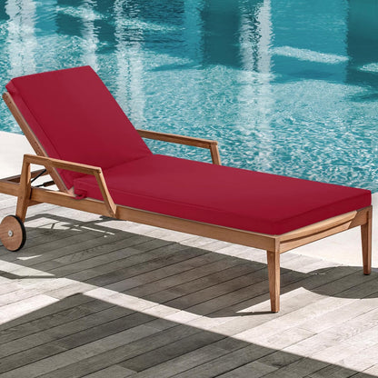 Chaise Lounge Cushions Outdoor - Waterproof and Fade Resistant Sun Lounger Replacement Cushions