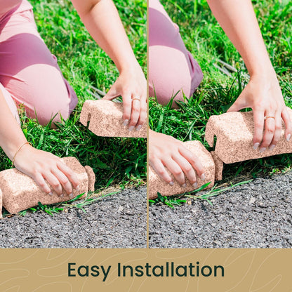 Beuta Landscape Edging | Garden Edging Border | Faux Stone Bricks for Lawn edging, Flower beds