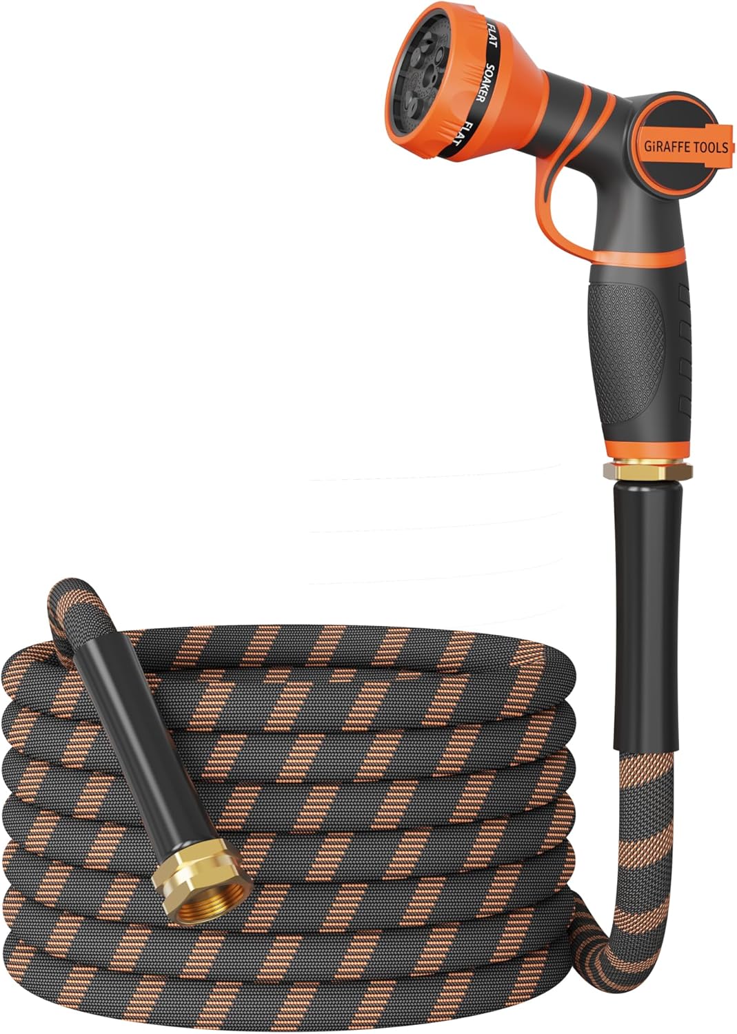 Giraffe Tools Garden Hose 25FT 1/2” Non-Expandable Lightweight Flexible Water Hoses Burst 600 psi