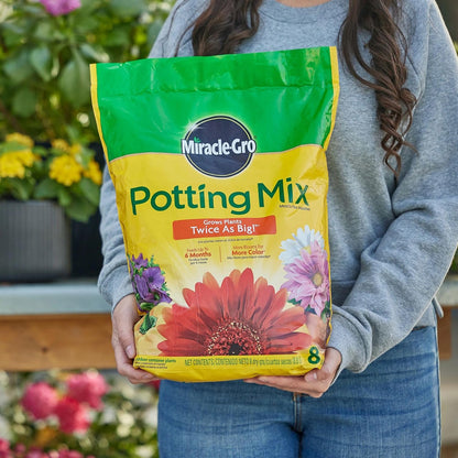 Miracle-Gro Potting Mix, For Container Plants, Flowers, Vegetables, Shrubs, Annuals, Perennials