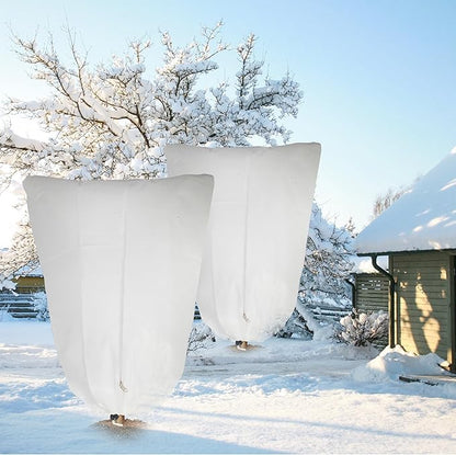 4 Pack Plant Covers Freeze Protection for Winter, 70.9''×47.2'' Frost Cloths for Outdoor Plants