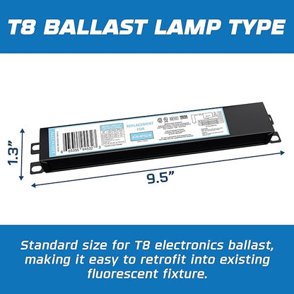 OHLECTRIC 10 Pack - Replacement for ICN4P32-SC 3&4 Lamp - T8 Fluorescent Ballast, Electronic