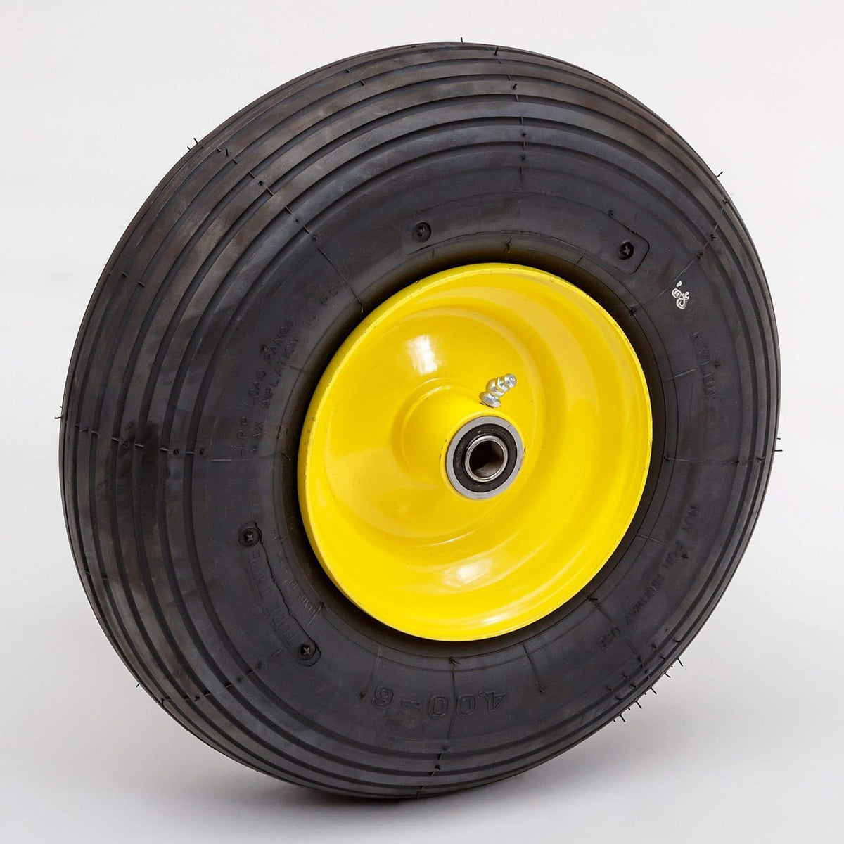 Air-Filled Replacement Wheel | Tire for Wagon, Garden Cart, Wheelbarrow | 4.00-6 Wheel Size |