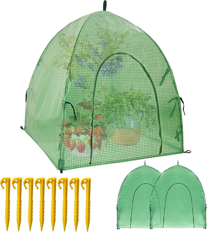 50″*50″*40″ Winter Plant Warm Covers - Raised Bed Cover, Garden Row Accelerator, Warm Tent Freeze