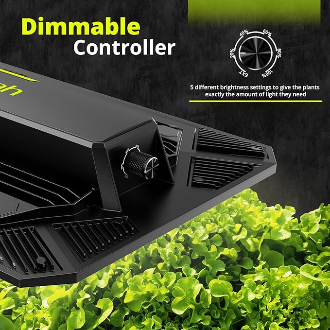 UAP1200 LED Grow Light for Indoor Plants, 120W Plant Lights with Commercial Full Spectrum, Dimmable