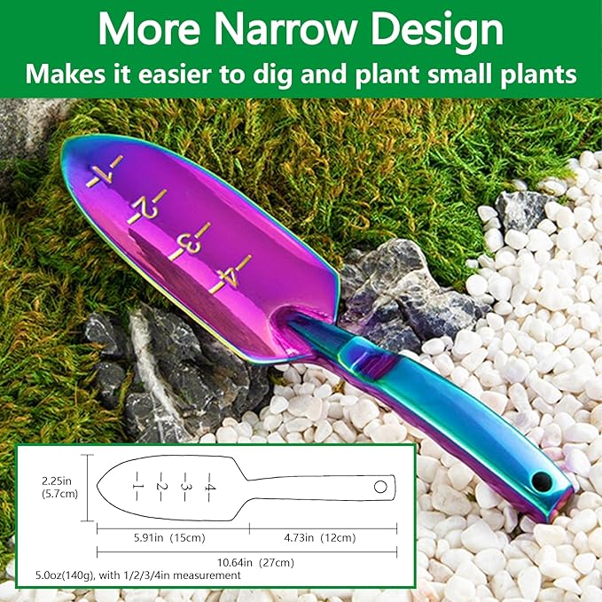 Garden Shovel - Gardening Hand Tool, Heavy Duty Garden Trowel, High Strength Alloy Steel for Soil