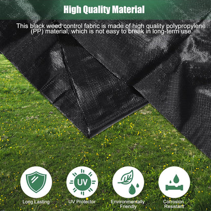 4 x 100FT Garden Weed Barrier Landscape Fabric Heavy Duty Weed Fabric Barrier Premium Garden Ground