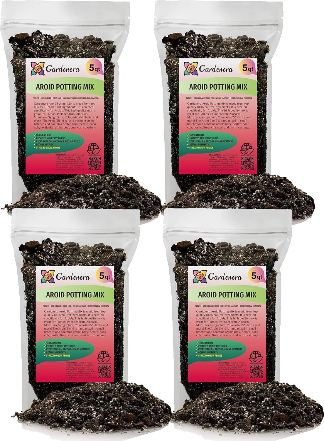 Premium Aroid Potting Mix - 20 Quart - Soil Free Blend for Aroids - Growing Medium for House Plants