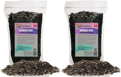Premium Bonsai Soil Potting Mix by Gardenera - 10 Quart- Crafted with Canadian Peat Moss and