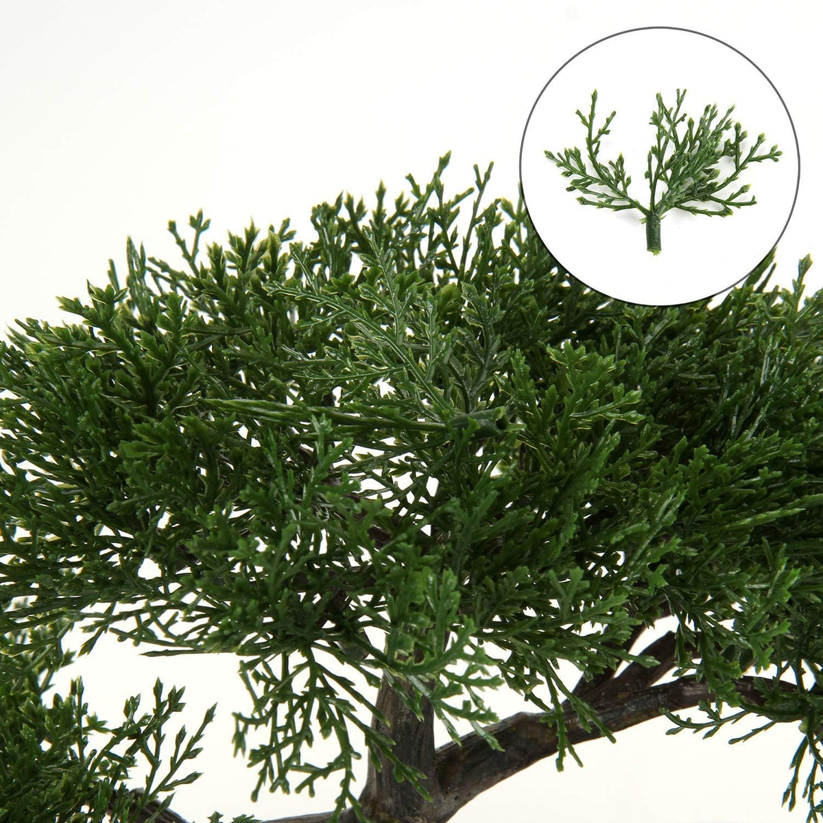 Artificial Bonsai Tree Juniper Faux Plants Indoor Small Fake Plants Decor with Ceramic Pots for
