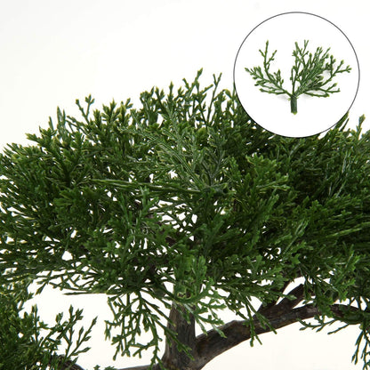Artificial Bonsai Tree Juniper Faux Plants Indoor Small Fake Plants Decor with Ceramic Pots for