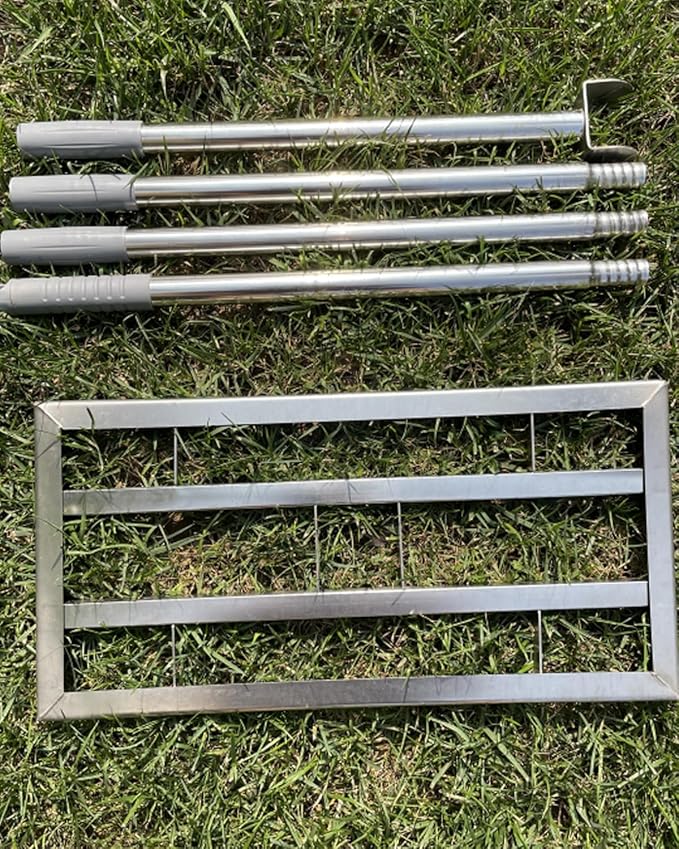 2025 Updated Lawn Leveling Rake, Lawn Leveler Tool with Double-Sided Design,70'' Adjuatble