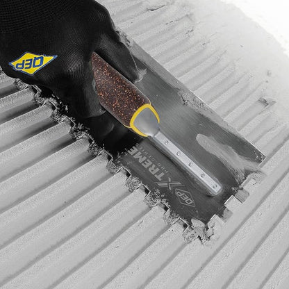 QEP Xtreme Cork Handle Stainless Steel Trowel Square Notch 1/2" x 1/2" x 1/2"