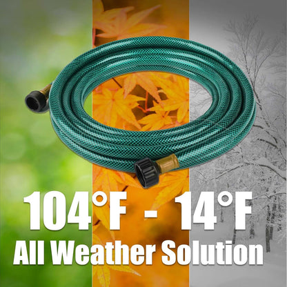 Garden Hose Leakproof for Gardener: 1/2” PVC Water Hoses with GHT Fittings - 25 FT No Kink and