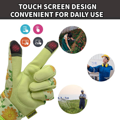 Thorn Proof&Puncture Resistant Gardening Gloves with Grip,Garden Gloves for Women, Leather Work
