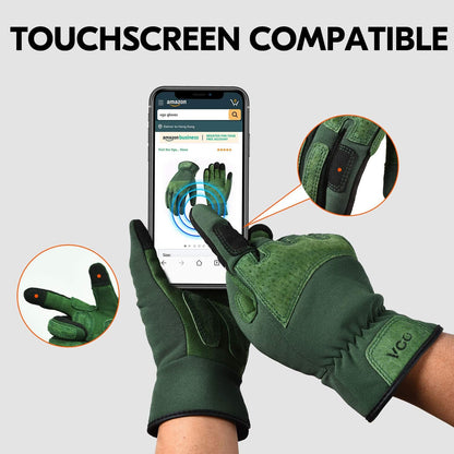 Vgo... 1-Pair Ladies' Synthetic Leather Gardening Gloves, Puncture-proof, Thornproof, Durability &