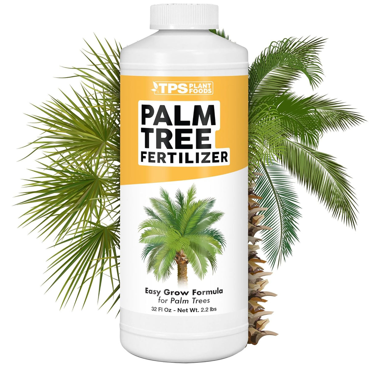 Palm Tree Fertilizer for All Palms and Ferns, Liquid Plant Food, 32 oz (1 Quart)
