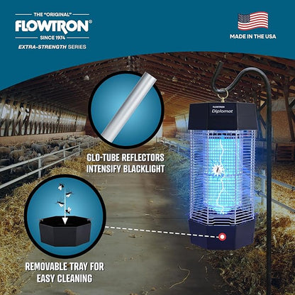 Flowtron Indoor/Outdoor Fly Control, 2000 sq.ft Indoor & 2 Acre Outdoor Insect Control with Dual