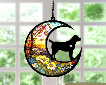 Personalized Dog Memorial, Custom Name Central Asian Shepherd Dog Christmas Ornament with Name