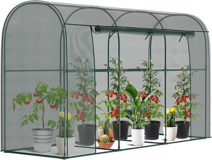 SUNYRISY Garden Plant Netting Crop Cage for Garden Raised Bed, 9.8 x 3.3 x 6 Ft Plant Cover Cage