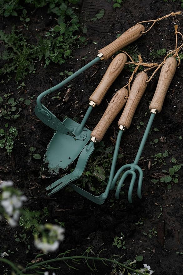 Barebones Triangle Hoe - Stainless Steel Blade Japanese Gardening Tools for Weeding Long Handle and