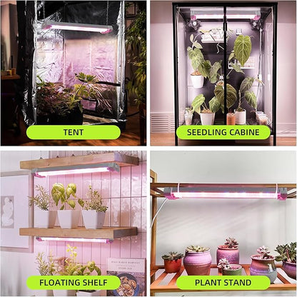 Hlite 16inch Adjustable Full Spectrum Plant Growing Lamps- Linkable Grow Lights for Indoor Plants