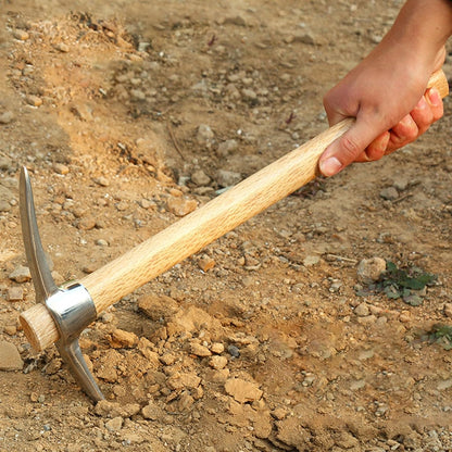Gardening Pick Axes, 2 in 1 Multifunctional Mattock Pickaxe, Stainless Steel Double Headed Pickaxe