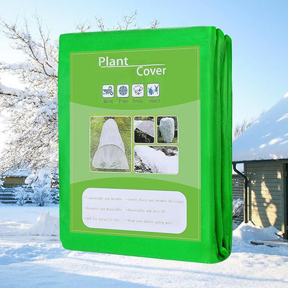 Alphatool 2.0oz/yd² Plant Covers Freeze Protection - 10 x 30 ft Easy of Use Green Winter Plant