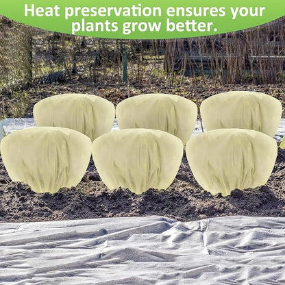 12 Pcs Winter Plant Covers Freeze Protection 39.4x23.6 Inch Horizontal Shrub Tree Rose Plant