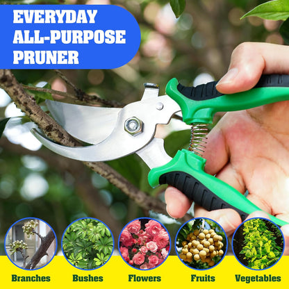 4 Pack Garden Pruning Shears, Stainless Steel Garden Shears, Gardening Shears, Garden Scissors