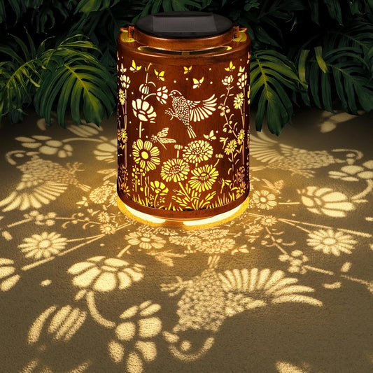 Solar Lanterns Garden Decor Birthday Gifts for Women Mon Grandma Metal Hanging Solar Lights
