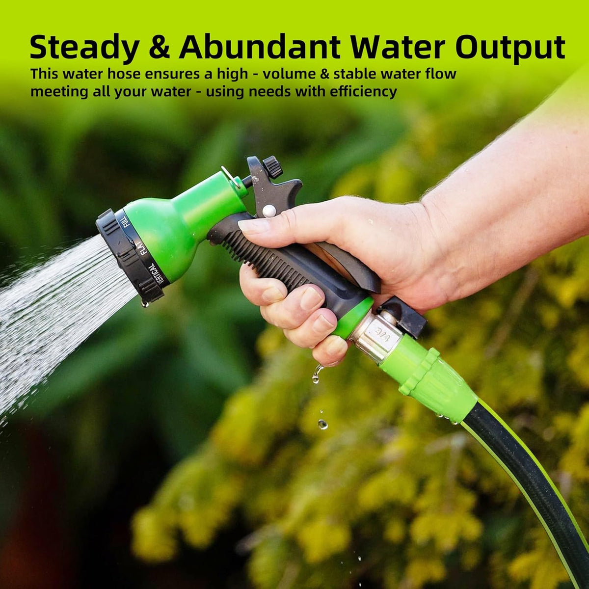 Worth Leader Long Garden Hose 5/8 in. x 100 ft. -No Kink, Flexible, Leakproof, Male to Female