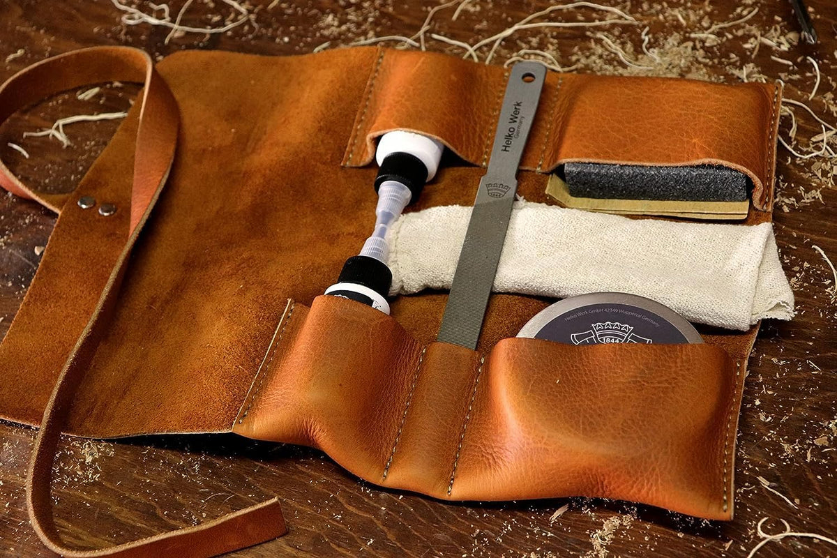 1844 Helko Werk Germany Deluxe Axe Care and Maintenance Kit - Axe Maintenance Tool Care, Sharpening