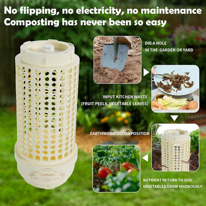 Underground Worm Farm, Garden Mini vermicomposting bin for use in Outdoor Gardening from Kitchen