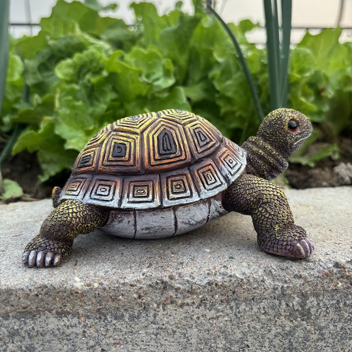Turtle Statue, Walking Tortoise Figurine Outdoor Sculpture Decor for Yard Patio Garden