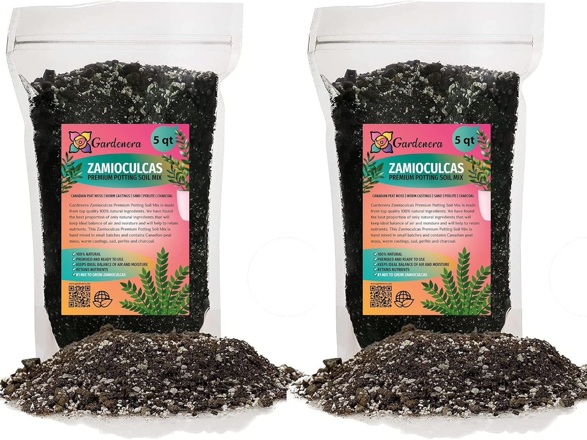 Gardenera Zamioculcas Plant Potting Soil - All-Natural Blend for Thriving Zamioculcas Plants