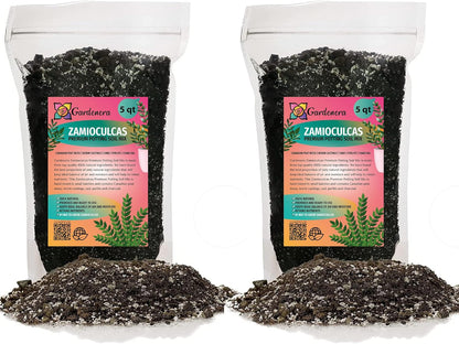 Gardenera Zamioculcas Plant Potting Soil - All-Natural Blend for Thriving Zamioculcas Plants