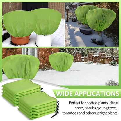 6 Pcs Winter Plant Covers Freeze Protection 39.4x23.6 Inch Horizontal Shrub Tree Rose Plant