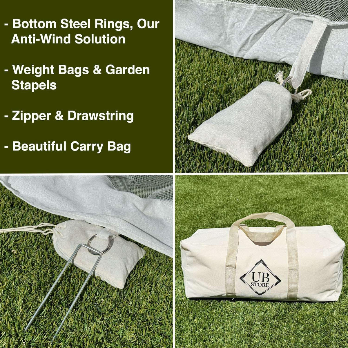 Mosquito Net for Umbrella 7.5 FT | Large Sizes & Fabric Designed for Outdoors | Insect House Screen