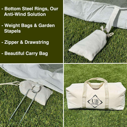 Mosquito Net for Umbrella 11 FT | Large Sizes & Fabric Designed for Outdoors | Insect House Screen